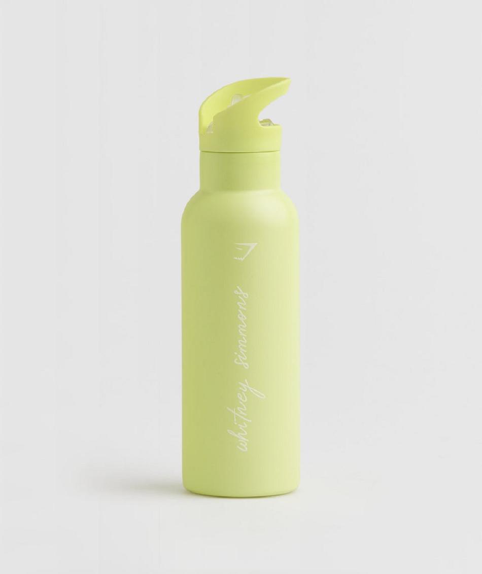 Botellas de Agua Gymshark Whitney Straw Mujer Verde | CO 3014EBC